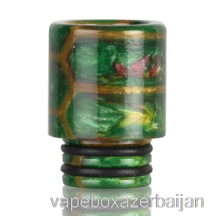 Vape Smoke 510 TALL Snakeskin Resin Drip Tip Green